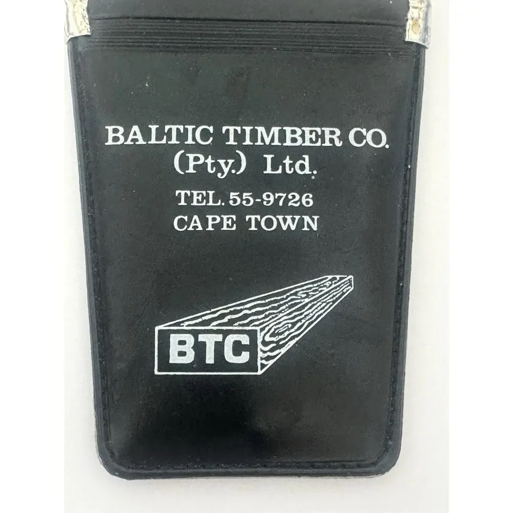 Baltic Timber Co Cape Town South Africa Vinyl Key Chain Change Pouch Coin Purse
